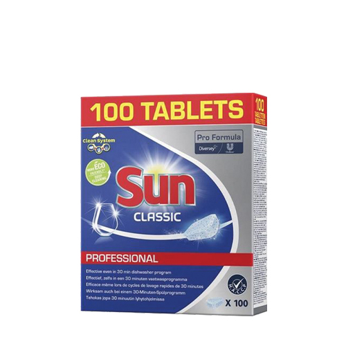 SUN Professional Vaatwastabletten Classic Pro Formula 100 stuks | Glazenwasserswinkel.nl