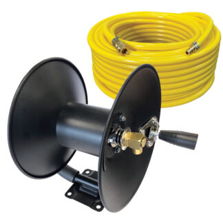 Compact Haspel met 25 m Slang + Rectus 21vr | Glazenwasserswinkel.nl